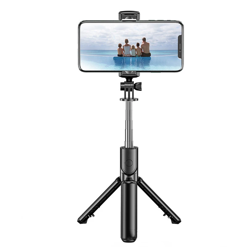 

Remote Wireless Bluetooth Selfie Stick 64cm Portable Mini Tripod 3 In 1 Foldable Handheld Monopod Shutter Stand Accessory