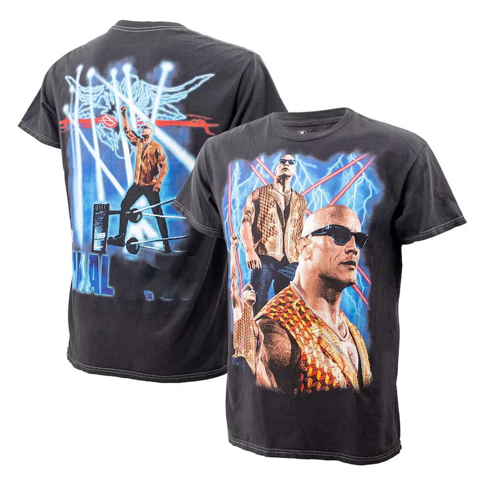 Спортивная футболка для борьбы The Rock Final Collage 2025 года мужская горячая распродажа