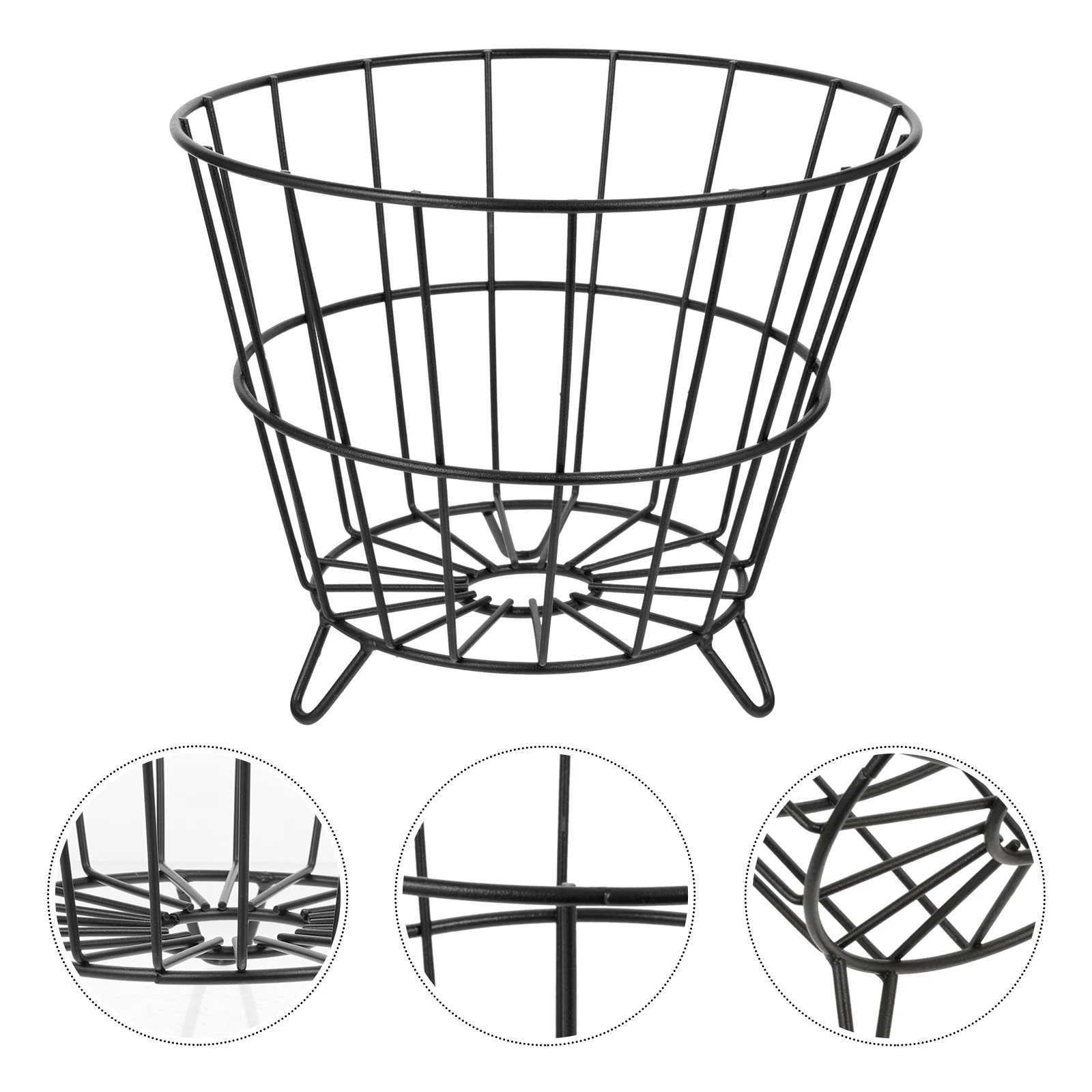 

Basket Fruit Wire Storage Vegetable Metal Bowl Egg Iron Holder Servingkitchen Steel Baskets Chicken Bread Collecting Gathering