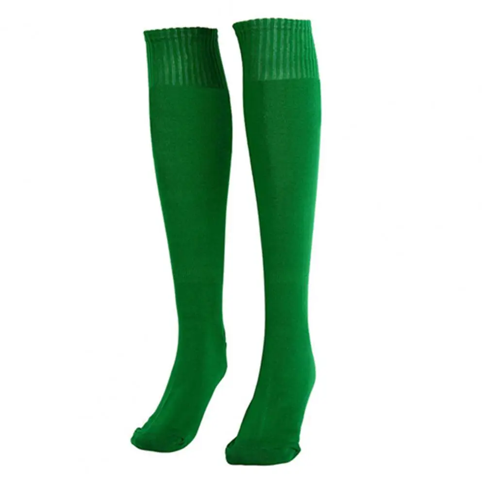 

1 Pair Sports Socks Solid Color Anti-slide Spandex Anti-slide Knee Socks for Sports