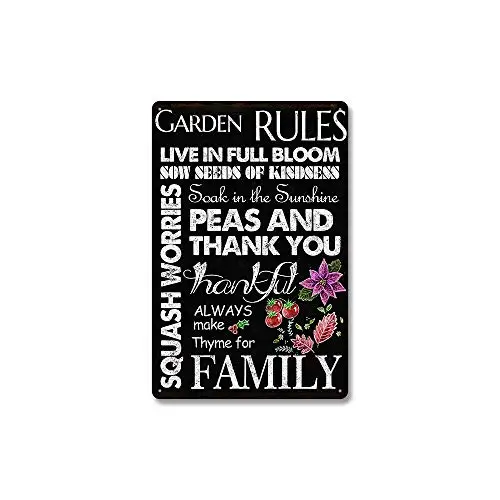 

Garden Show!8x12 inPersonalized Vintage Metal Signs Gifts for Garden Fan Lovers