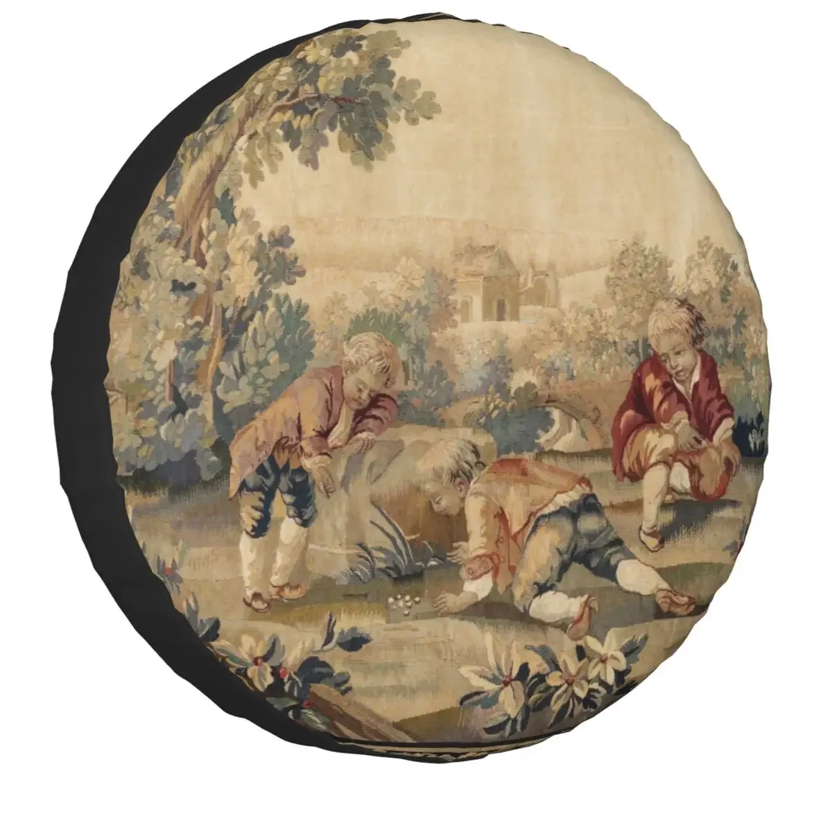 Aubusson античный французский запасной чехол для шин сумка Jeep Honda богемный Племенной