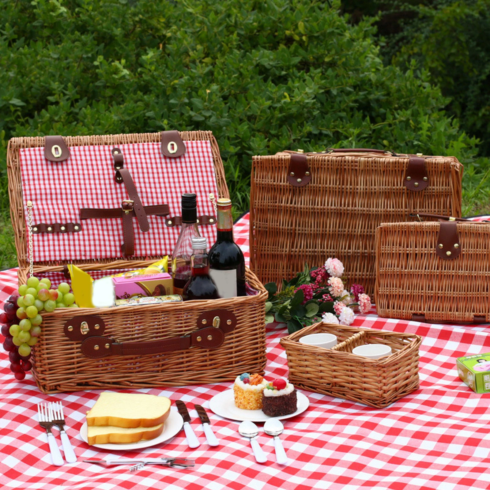 

Уличная сумка для пикника, портативная корзина для хранения хлеба, фруктов, еды, цветов, витрина, кухонная корзина для кемпинга и пикника