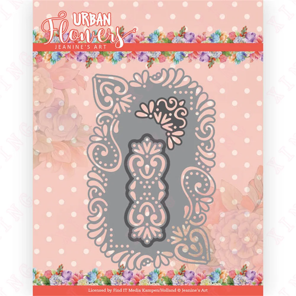 

New Urban Rectangle Metal Cutting Dies Scrapbook Paper Decoration Embossing Template Diy Gift Card Handmade Craft Reusable Molds