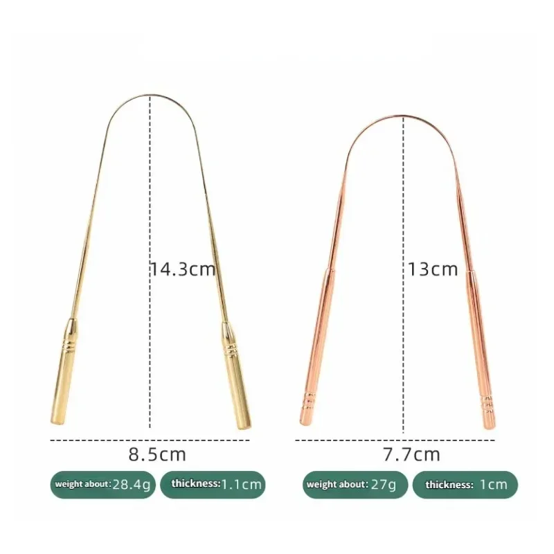 Скребок для языка из нержавеющей стали U-образный язычок очистки покрытия