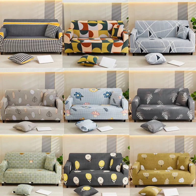 

1/2/3/4/5-seater XL Elastic Sofa Covers for Living Room Armchair Sectional Couch Cover Stretch Sofa Slipcover Cartoon Home Decor