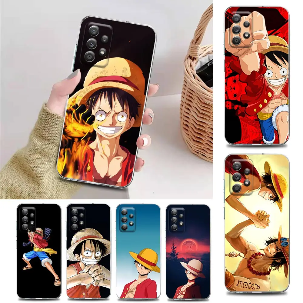 

One Piece Monkey D. Luffy Clear Phone Case for Samsung A01 A02 A02s A11 A12 A21 S A31 A41 A32 A51 A71 A42 A52 A72 TPU Case