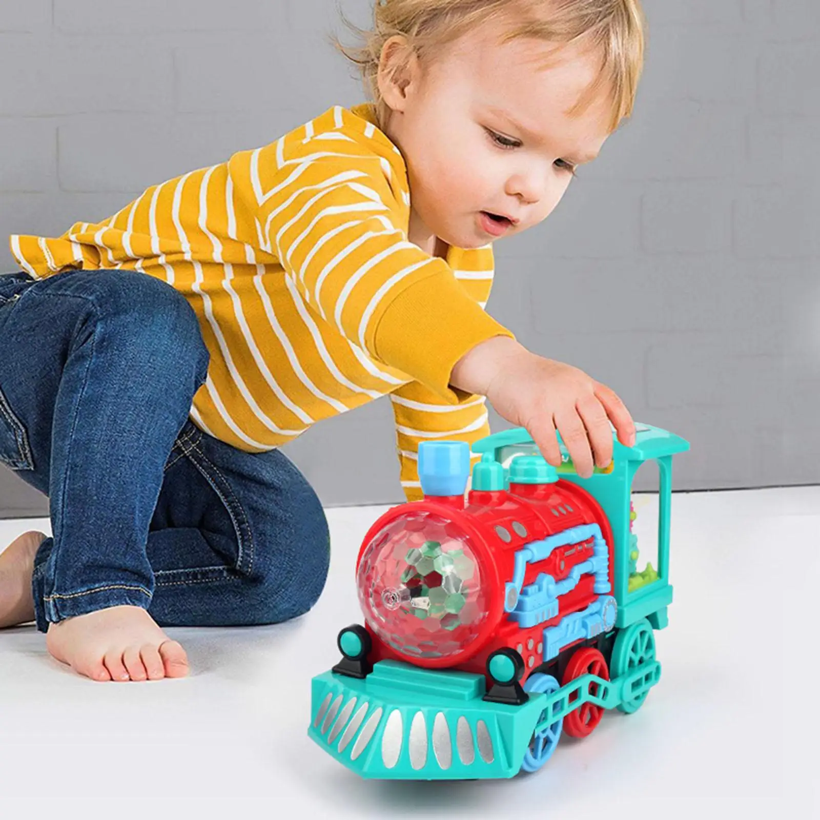 

Electric Train Toy Gradient Light Effect Simulation Sound Effects for Gift