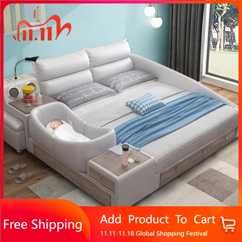 Вилла с выдвижным ящиком европейская двойная кровать дизайнерская