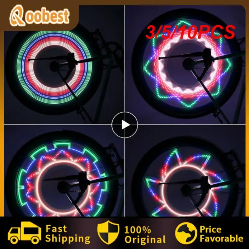 

3/5/10PCS Bicycle Light Bike Wheel Lights spoke Light Reflective Light With 32 RGB Flash LED Light Waterproof Decorative Lamp