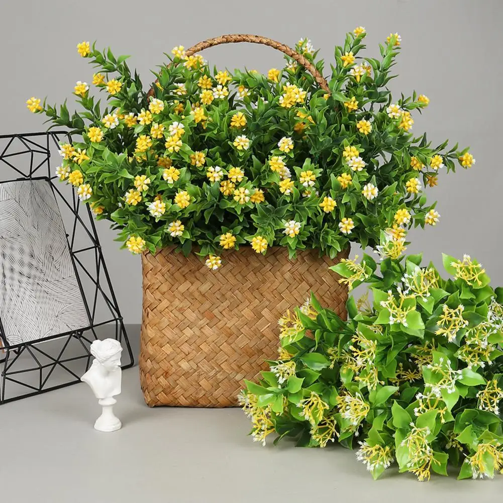 

Artificial Flowers Anti-fade UV Resistant Decorative Charming Faux Flowers Faux Flowers Simulation Flowers 1 Bouquet
