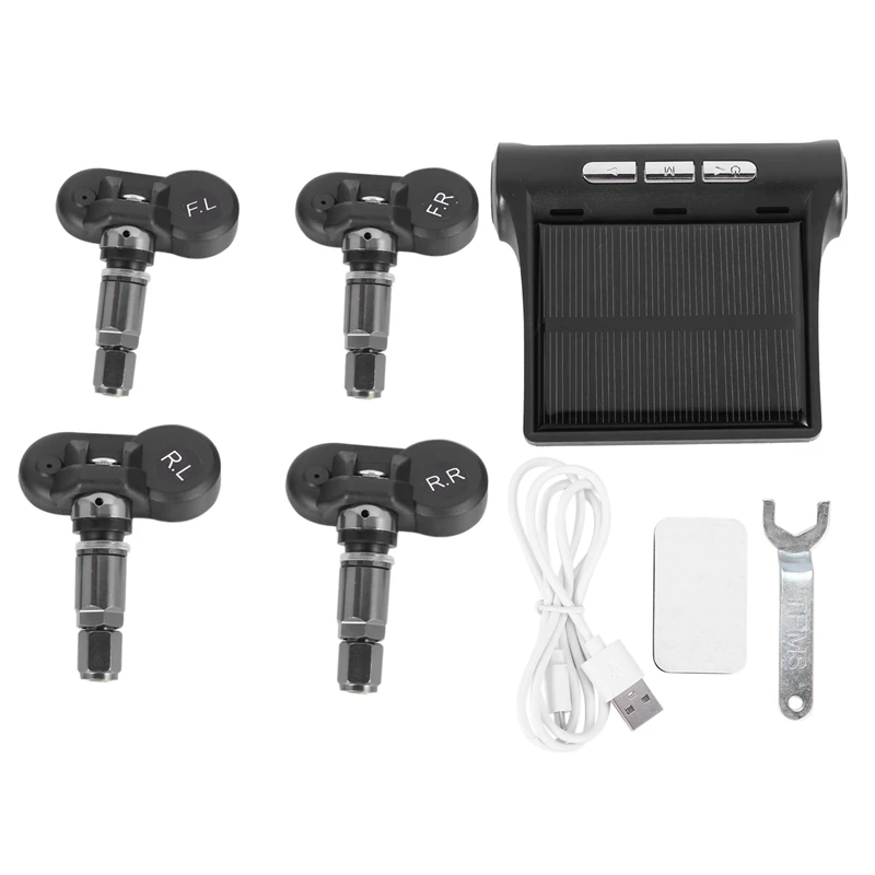 Солнечная Tpms Автомобильная система контроля давления в шинах Автоматическая