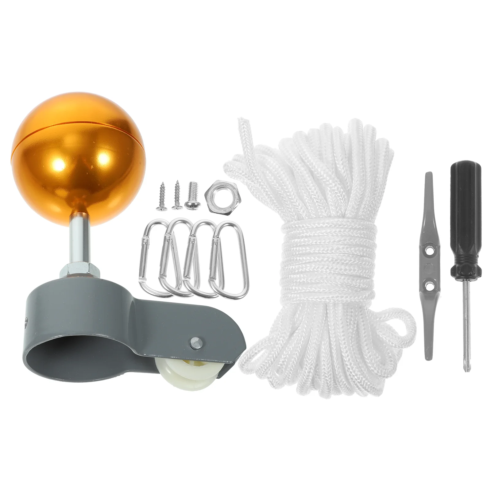 

Outdoor Accessories For Outside House Stainless Steel Accessories Ball Ornament Topper Metal Fixing Rope Repair Parts