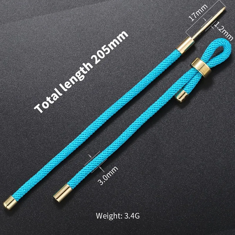 3mm Fashion Milan Stars Cross Bracelet Rope Heart-shaped Hand-woven Rope Chain Adjustable Gold-plated Copper Bracelet Making