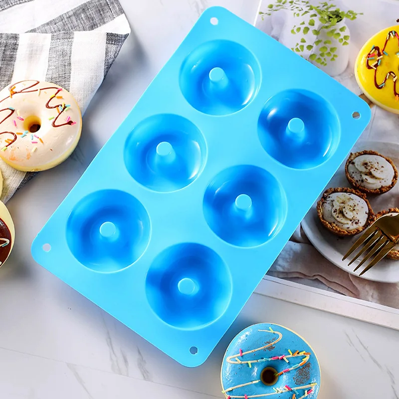 

Silicone Baking Pan for Pastry Donuts Silicon Form Doughnut Mould DIY Cake Chocolate Bagels Dessert Bakery Mold Kitchen Tools