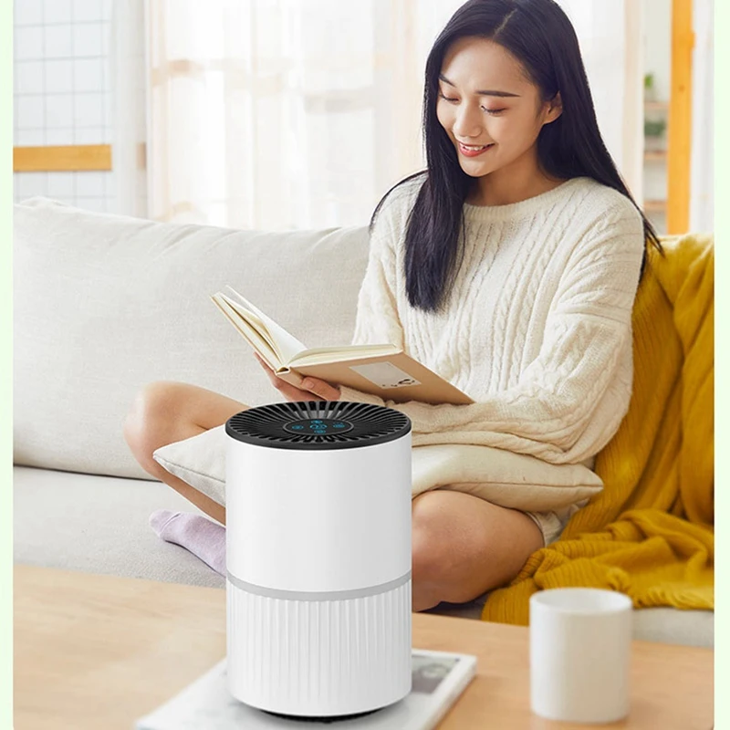 

Air Purifiers For Home Desktop Air Cleaner Filter Sleep Mode Low Noise Night Light Filter Bedroom Office