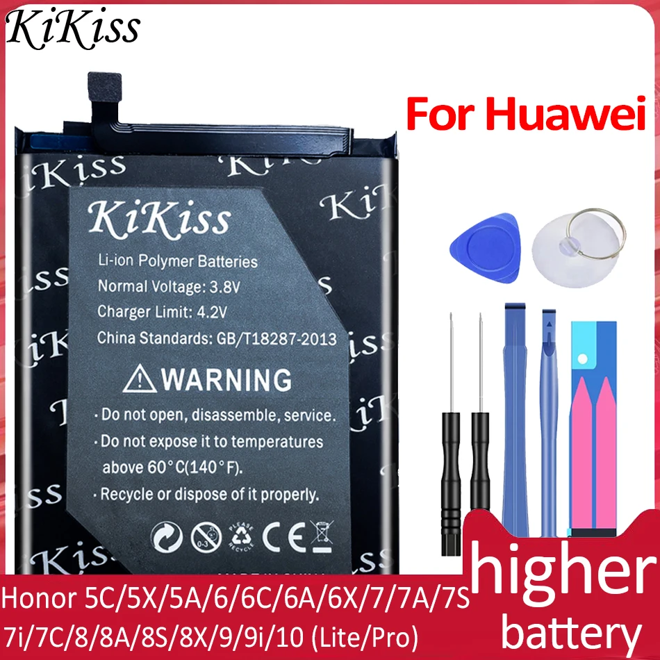 

Battery For Huawei Honor 6 4X 6X 7i X 9 10 Mate 9 10 20 SE Honor 8 8C 9I 7X 9 lite P9 Plus Nova 3E P10Lite G9 Honor V9 5C 7C