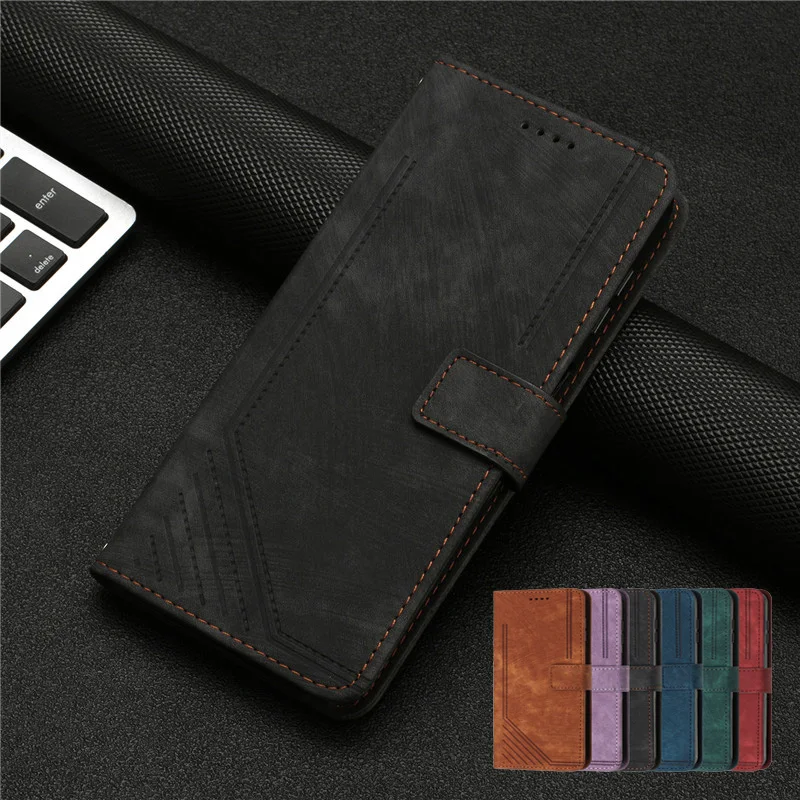 

Wallet Case For Tecno Pop 7 Pro 6Pro 5 LTE Flip Case on For Tecno Pova Neo 2 Pova 4 Pro Pova3 Capa Leather Card Slot Phone Cover