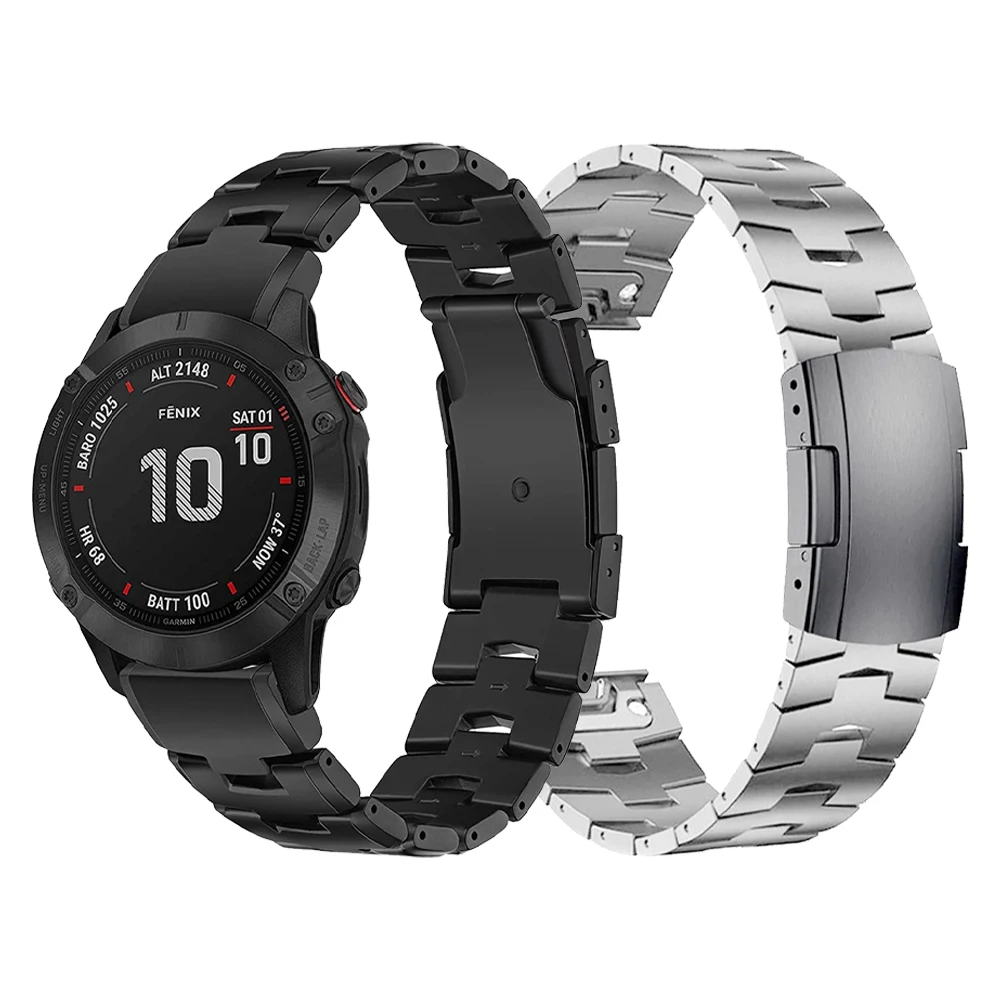 

Ремешок из титанового сплава для Garmin Fenix 7X 7/6 6x Pro 5x plus GPS 3 hr, быстросъемный Сапфировый Браслет для наручных часов, 22 мм 26 мм