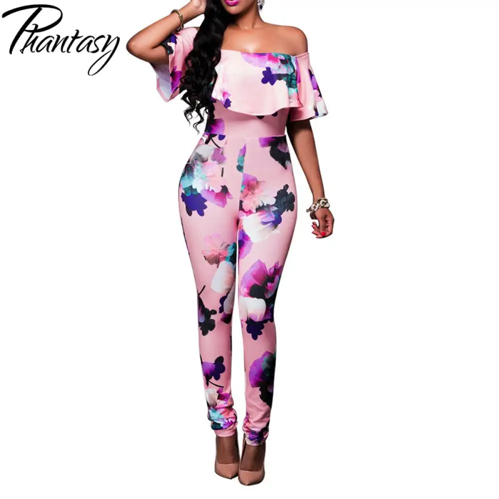 Женский Длинный комбинезон розовый с 3D принтом офисный женский костюм Модная