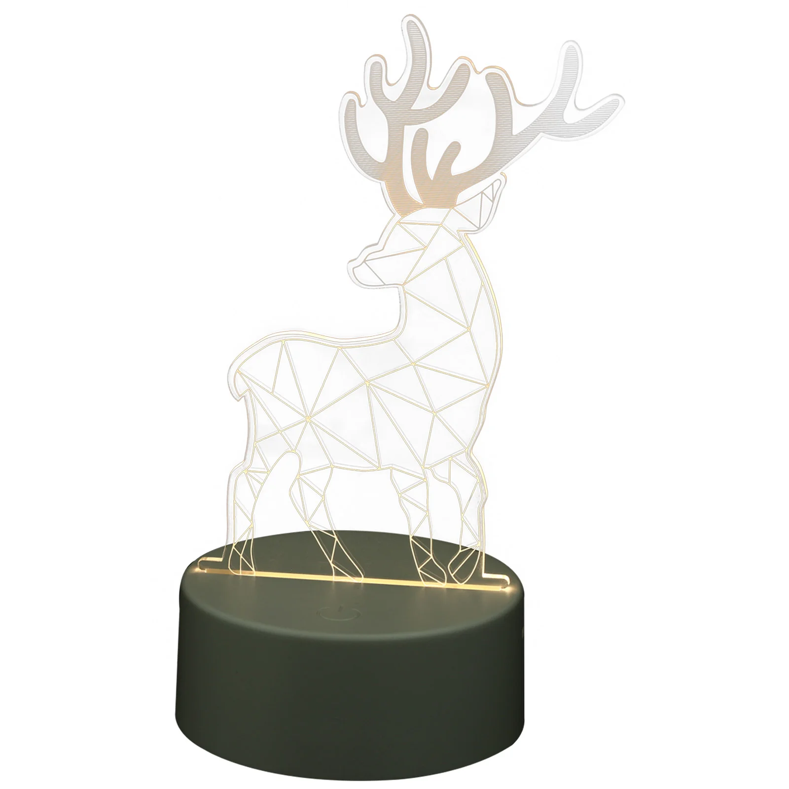 

Светильник для ночной комнаты, 3D декор, олень, декоративное украшение, иллюзия, Рождество, рабочий стол, домашняя сцена, светодиодный светил...