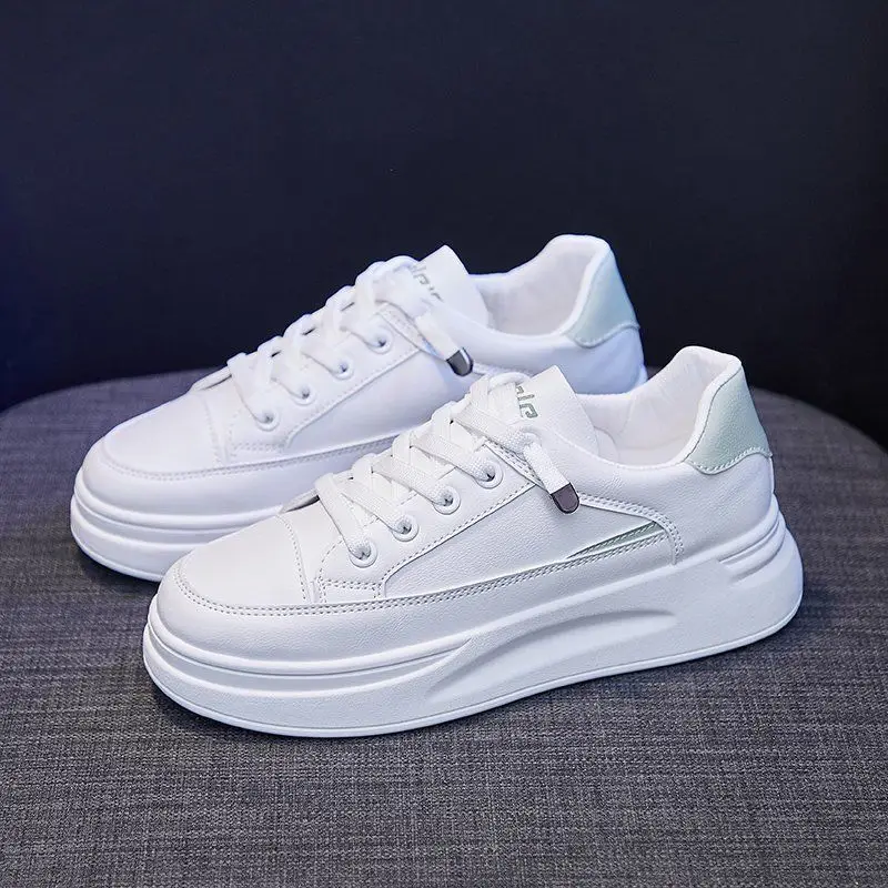 

Женские кроссовки на толстой подошве, Белые Повседневные кроссовки 3 см, модель 2022 года