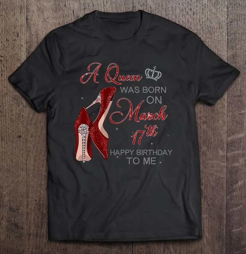 

Женские футболки с надписью «A Queen Was Born» 17 марта, женские подарки на день рождения, туфли-лодочки, футболки для женщин, одежда, футболки, футбо...