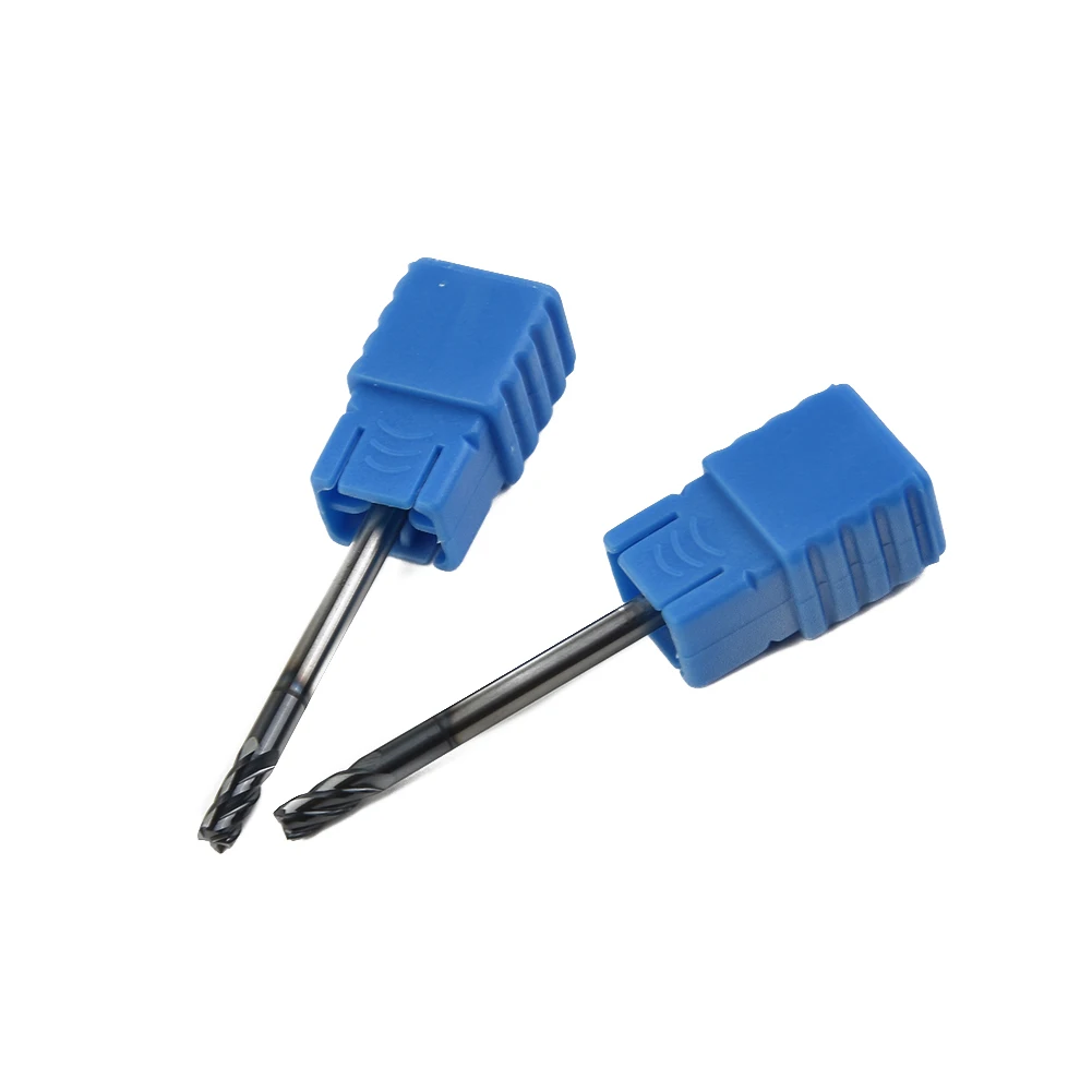 

2PCS CNC Router Bit Engraving Cut Tungsten Carbide HRC45 4 Flutes End Mill 3MM Shank Milling Cutter Tool Set For Woodworking