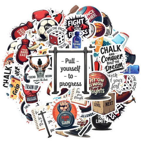 35 шт., тематические спортивные наклейки JESJELIU