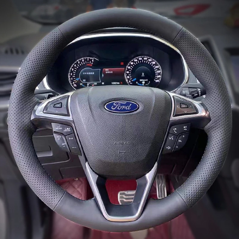 

Кожаный чехол на руль для Ford mondeo edge plus Transit Escort Explorer
