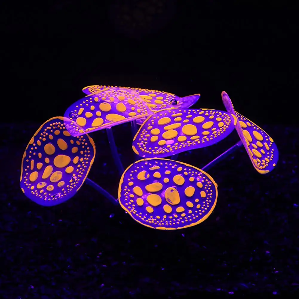 

Aquarium Silicone Simulation Coral Ornaments Fluorescent Design Fish Tank Landscape Decoration Accessories