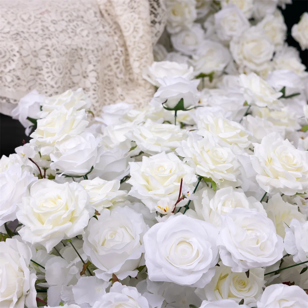 Искусственные цветы для украшения роскошный стиль белая роза Цветочная