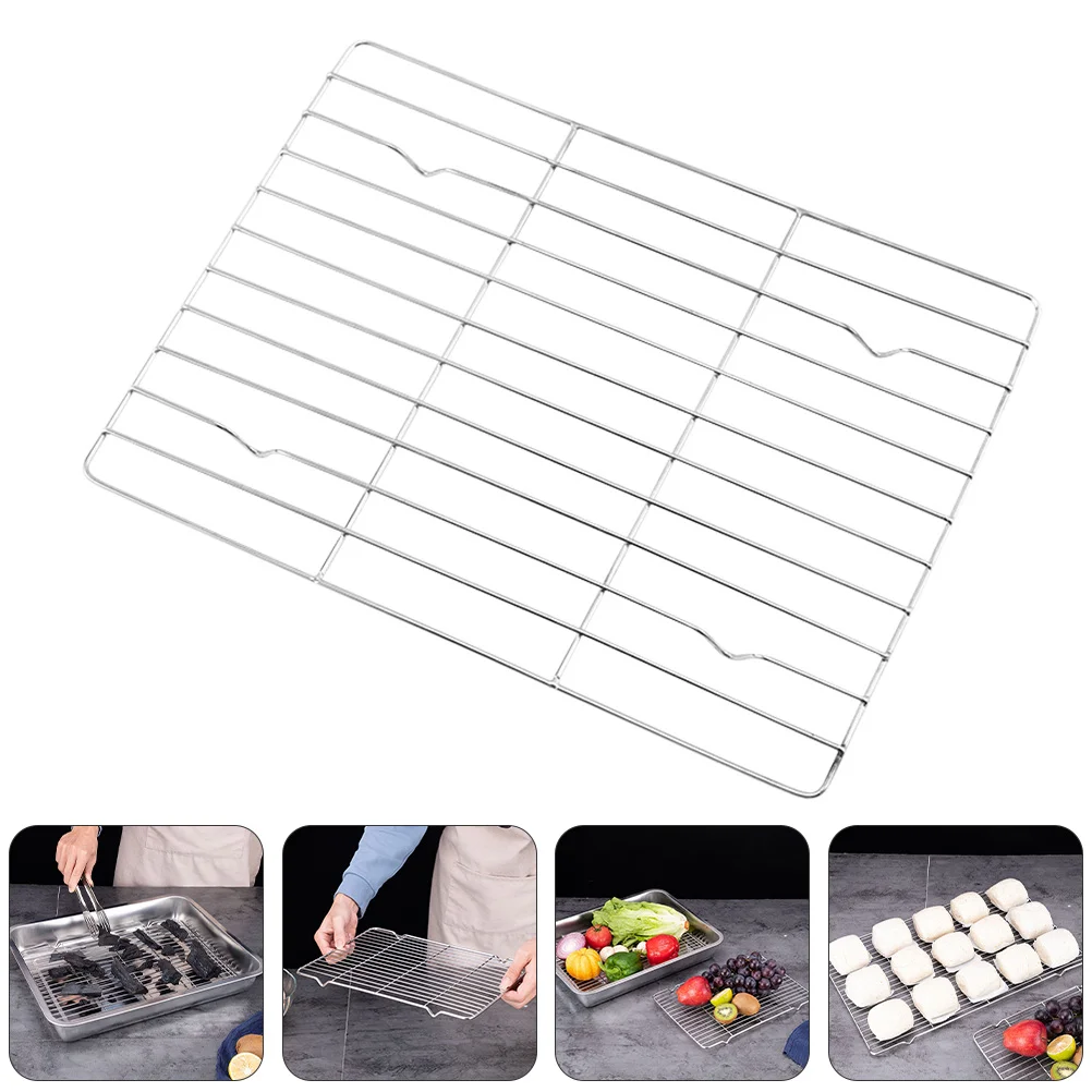 

Rack Baking Wire Cookie Cooling Tray Cooking Sheet Pizza Foodbasket Kitchen Accessories Bbq Grill Stick Mesh Non Canning Pan