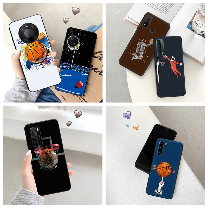 Силиконовый черный чехол для телефона Motorola G200 5G G30 G31 One Fusion астронавт Баскетбол