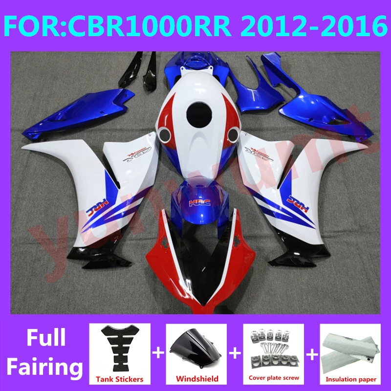 

Новый комплект обтекателей для мотоцикла ABS подходит для CBR1000RR CBR1000 CBR 1000RR 2012 2013 2014 2015 2016 комплекты обтекателей синий белый