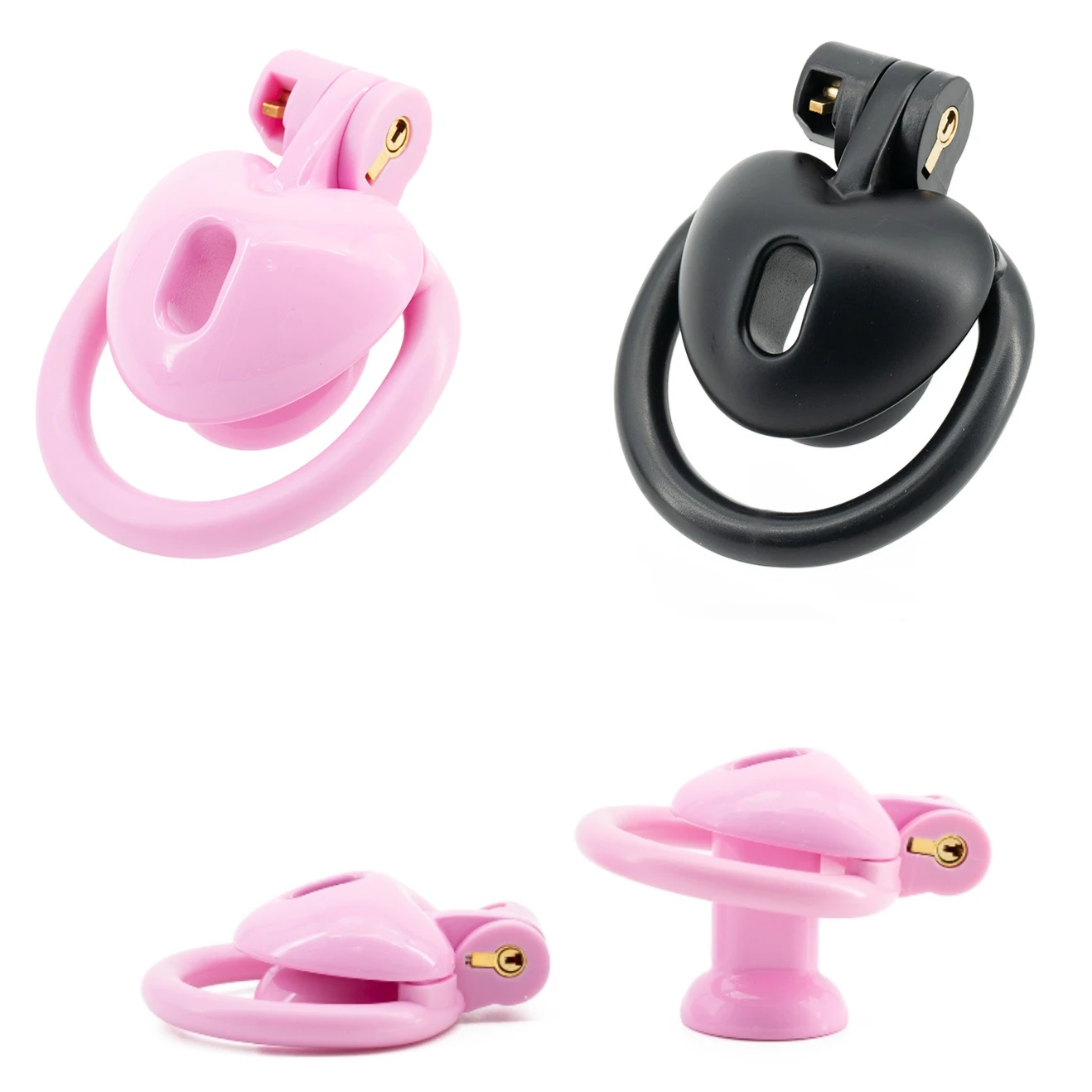 Плоская перевернутая клетка целомудрия в форме сердца мини-клетка для члена