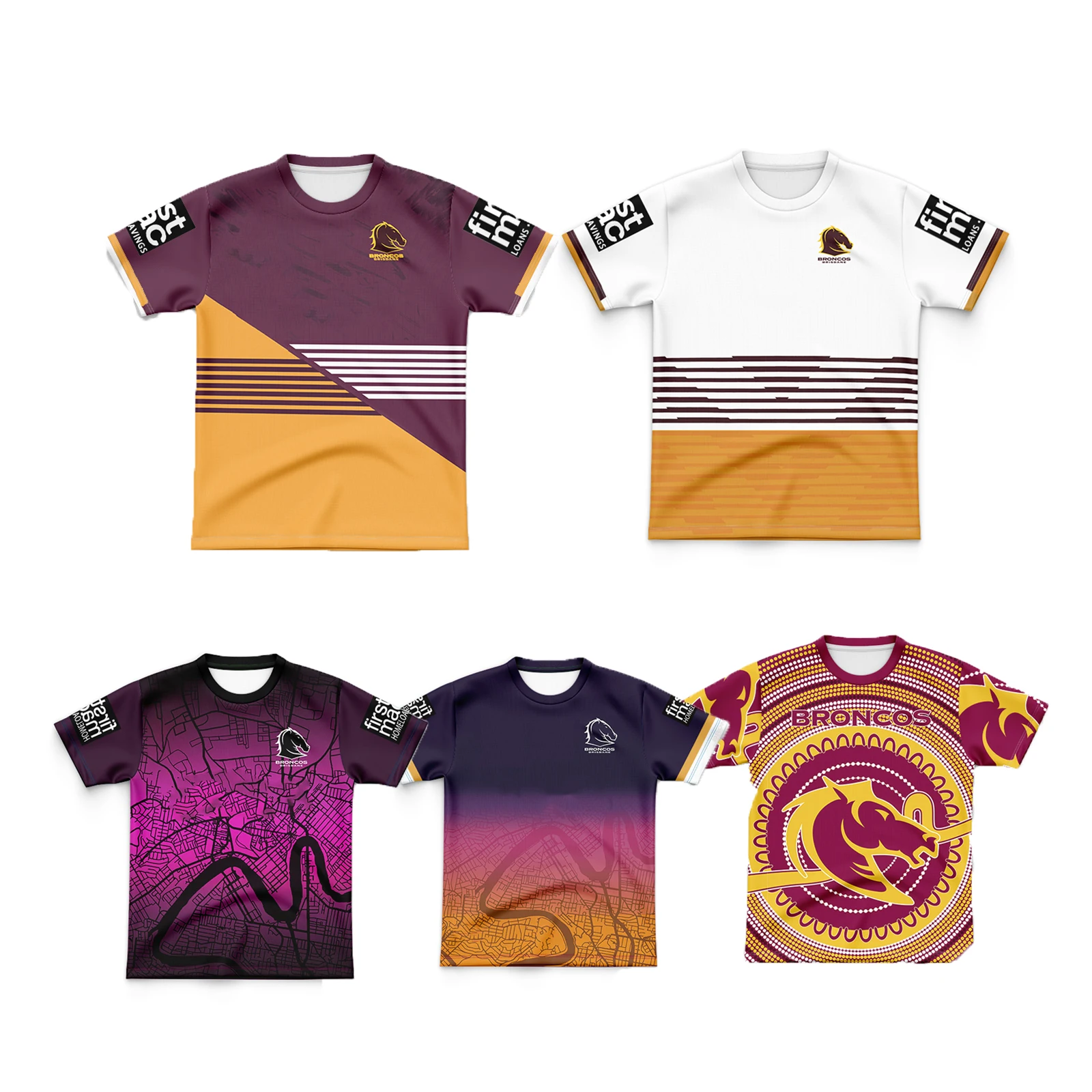 

2023/24 г., Брисбен Бронкос, Джерси для детей дома/отдыха/городского регби