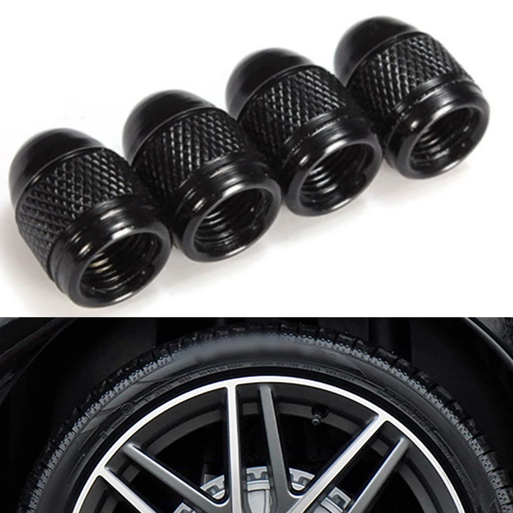 

Components Valve Stem Cover Black Good New 4pcs Aluminum Auto Parts Parts Tire Valve Stem Cover 2022 2022 Fashion