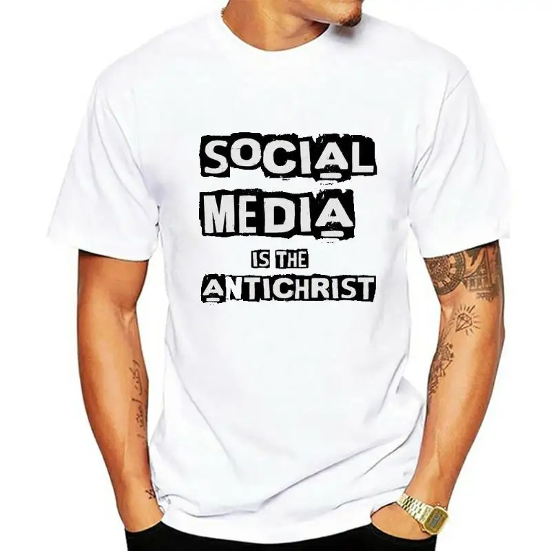 Футболка Social Media is the Antichrist НОВАЯ (NWT) Выберите свой размер SJW Facebook