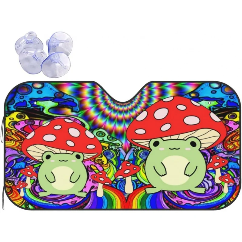 

Радужный автомобильный козырек для лобового стекла, солнцезащитные очки, автомобильный козырек от солнца для автомобилей, внедорожников, грузовиков, сохраняет прохладу в автомобиле