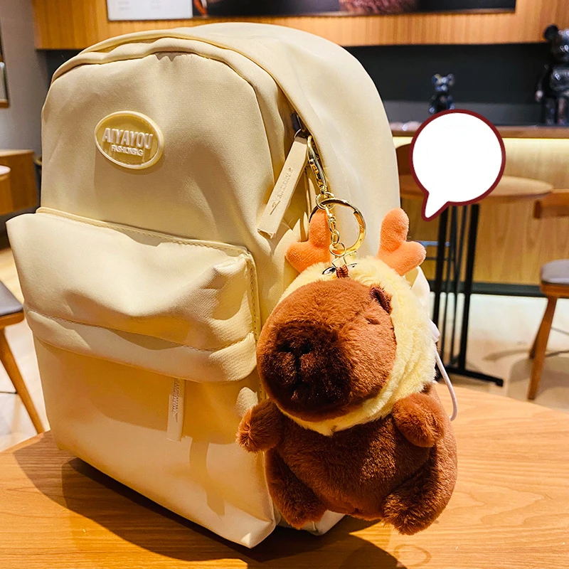 Капибара плюшевый брелок имитация Капибары аниме пушистая игрушка кавайная