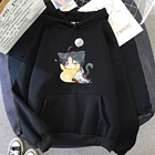 Толстовка с капюшоном и длинным рукавом, в стиле аниме