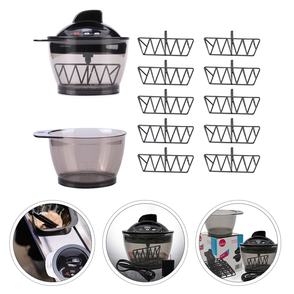 

1Set Barber Salon Mixer USB Color Mixer Tint Mixing Bowl Salon Color Mixer Hair Tinting Tool Electric Hair Mixer
