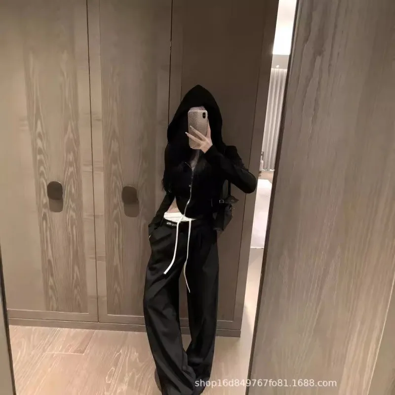 копия 1:1 24 Ранняя осень Новый нишевый дизайн короткая куртка на молнии с