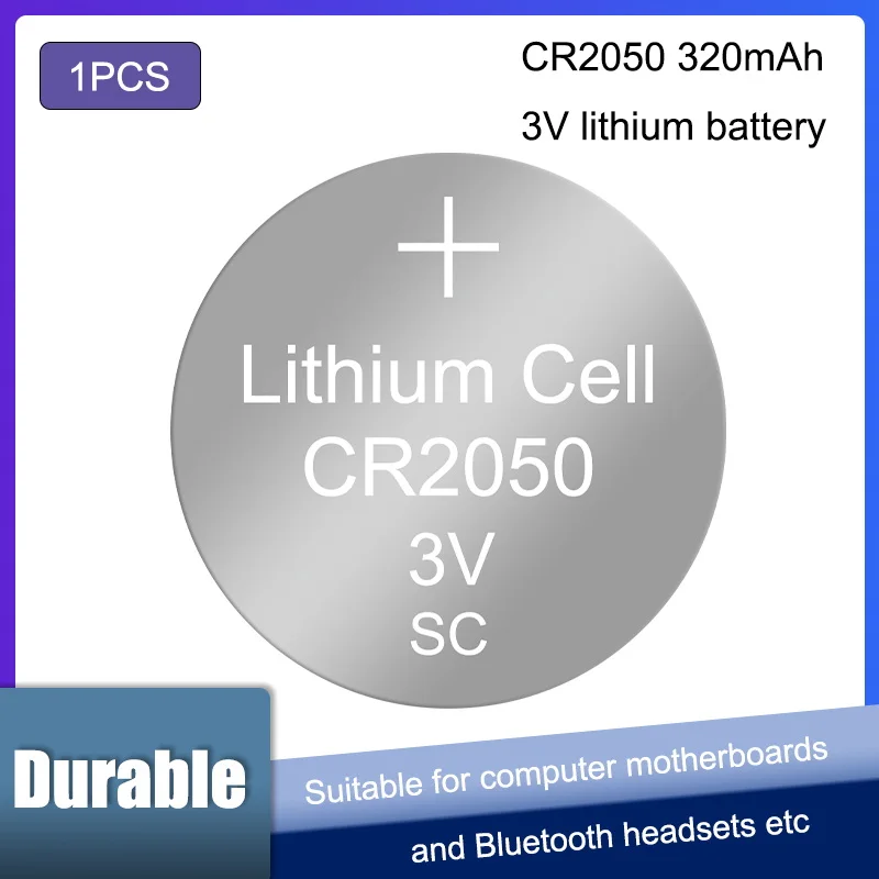 1PCS/LOT CR2050 2050 coin cell 3V lithium Battery is suitable for remote control / electronic watch ect.