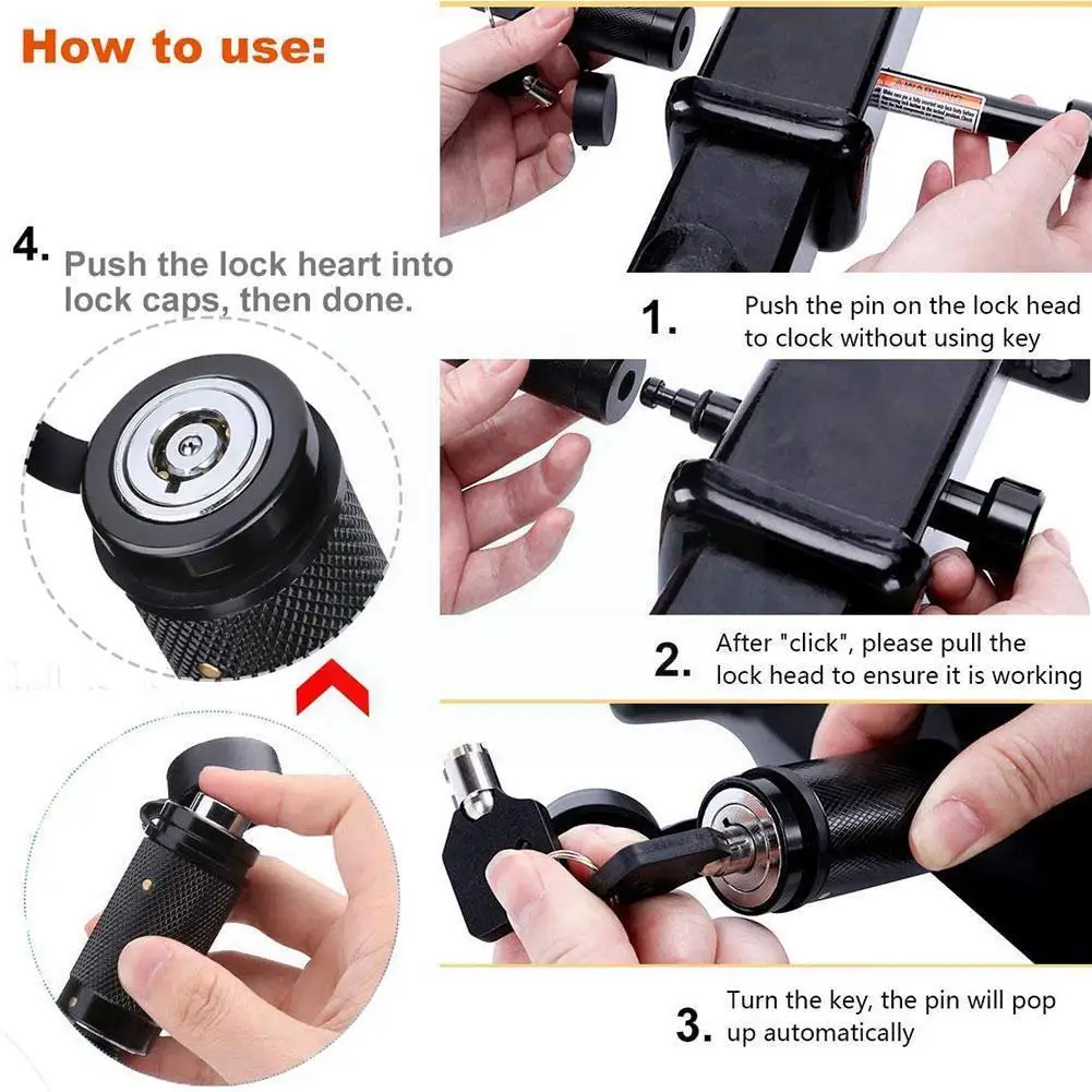 

Ust-resistance Anti-theft Trailer Hitch Lock Trailer Security Hook Locks Tongue Coupler Lock Hitch Padlock Protector G7o9