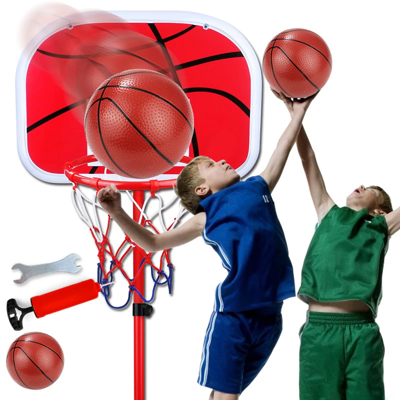 

140/170CM Basketball Stands Height Adjustable Kids Basketball Goal Hoop Toy Set Basketball for Boy Training Practice Accessories