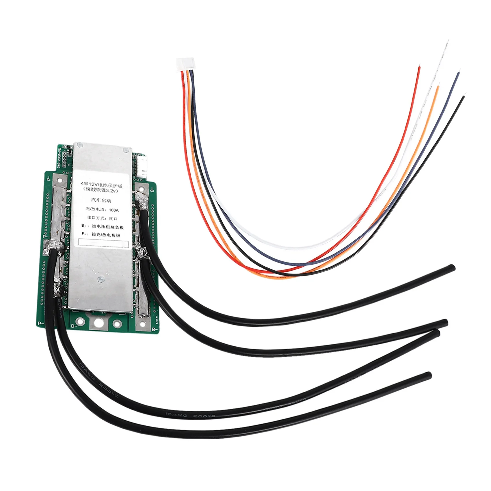 

4S 12V 100A LiFePO4 Lithium Battery Protection Board for Car Start Module High Current BMS PCB Protection Board