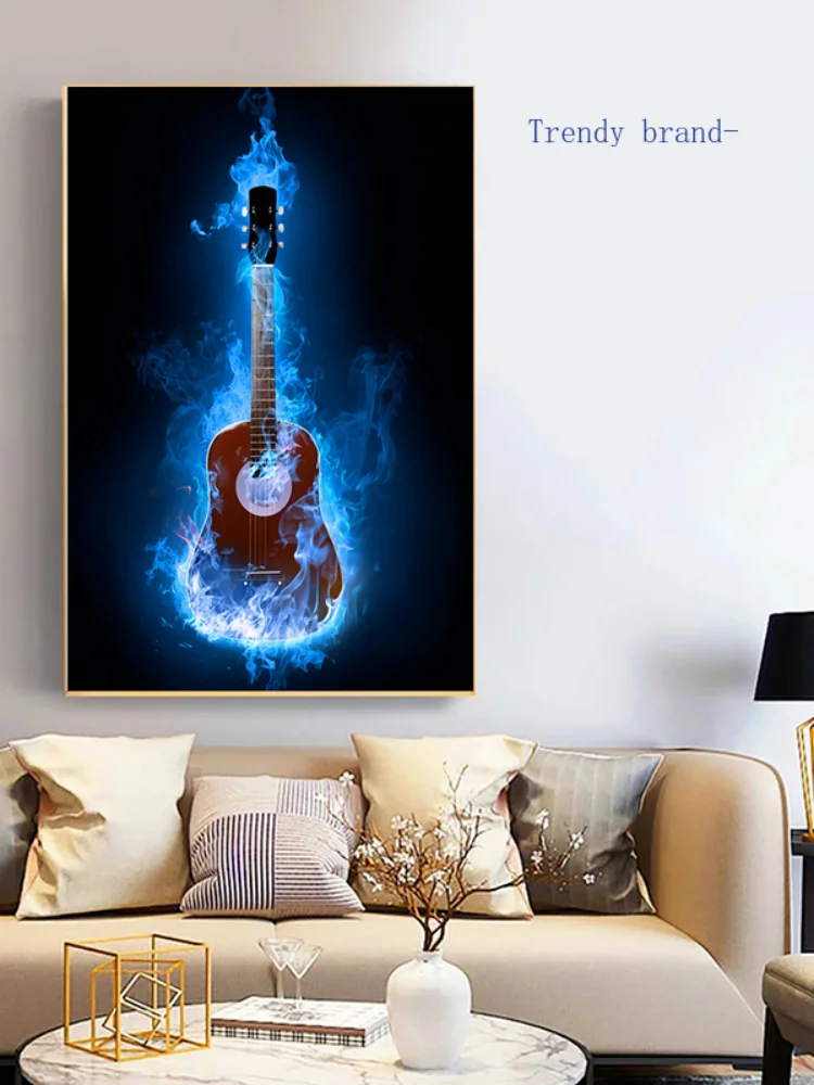 Электрические Музыкальные инструменты Картина на холсте искусство