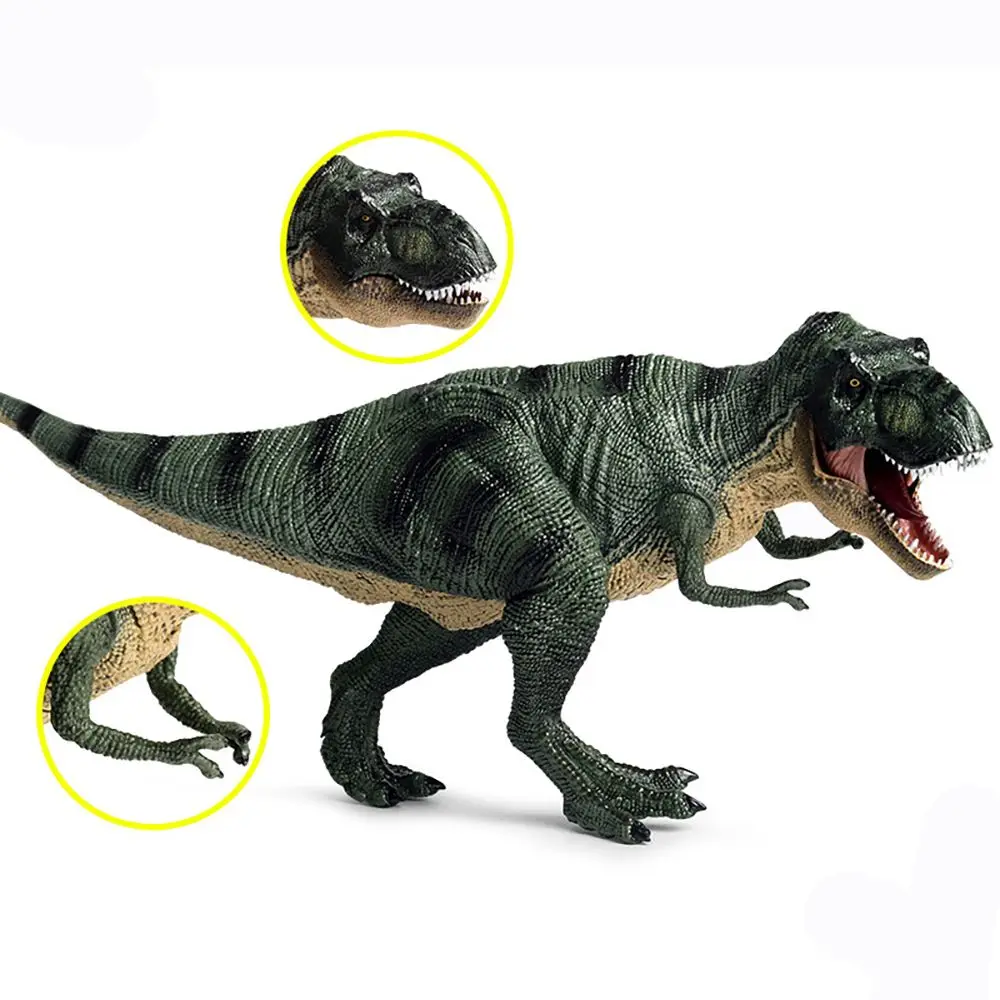 

Игрушки для детей познавательные Раннее Обучение фигурки тираннозавра Рекс дикие животные реалистичная модель динозавра доисторическая сцена